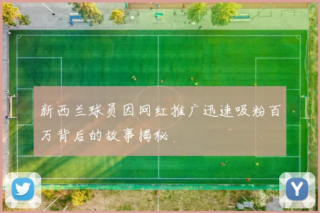 新西兰球员因网红推广迅速吸粉百万背后的故事揭秘